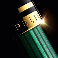 Pelikan 百利金 Premium M800 钢笔 B 翎羽状 黑色/绿色