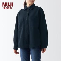 MUJI 無印良品 无印良品 MUJI 女式 起毛弹力 夹克 BCB43C2A 短款外套 藏青色 M
