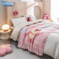 Disney 迪士尼 婴儿毛毯春秋季新生儿童沙发午睡毛毯宝宝毯子盖毯夏季空调毯 甜品草莓熊