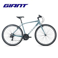 GIANT 捷安特 Escape 3成人男城市休闲通勤21速平把公路自行车 丹宁蓝 700C×430MM S 160-170cm