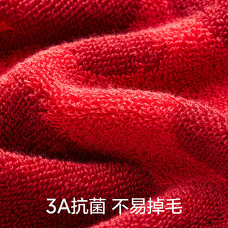 蕉内红色计划×艺术家合作款纯棉毛巾本命年龙年红色洗脸洗澡强吸水 福跃龙门