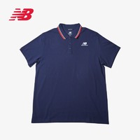 new balance NB 男款针织上衣 户外短袖T恤 MT01983-PGM