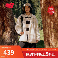 NEW BALANCE23年男女同款早秋运动针织仿羊羔毛外套AMJ33333 CIC M