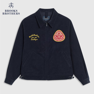 布克兄弟（BrooksBrothers）男士23冬美式纯棉休闲纯色夹克外套 4004-藏青色 S