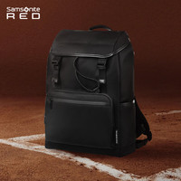 Samsonite 新秀丽 双肩背包 2023 商务通勤书包 大容量电脑包男包 QU4 黑色