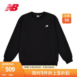 NEW BALANCE 23男款经典简约时尚套头卫衣 BK NCD42081 XL