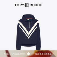 TORY BURCH 运动系列 连帽卫衣73802 海军蓝 074 L