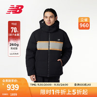 NEW BALANCE NB23男款运动休闲时尚舒适羽绒服 BK AMJ33341 M