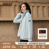 AIGLE艾高20户外保暖耐穿厚款全拉链抓绒衣女士外套 冰透蓝 AN232 36(160/84A)