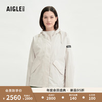 AIGLE 艾高 秋冬SYMPATEX防风防雨保暖休闲夹克冲锋衣外套女 貂杏色 AN762