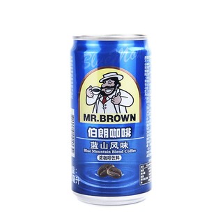 伯朗（MR.BROWN）台湾即饮咖啡香草蓝山卡布奇诺原味浓咖啡夏日冰镇饮料 卡布奇诺咖啡240ml罐装