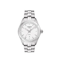 TISSOT 天梭 T-Classic系列石英机芯女士腕表33mm钢带银色镶钻T101.210.11.036.00