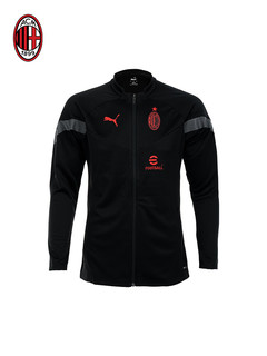 AC米兰 23春夏系列 红色黑色训练夹克薄款 黑色 XL