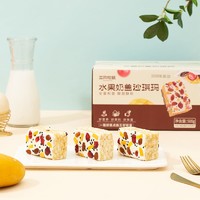 抖音超值购：三只松鼠 水果奶盖沙琪玛500gX1箱休闲小零食特产传统糕点点心