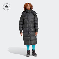 adidas阿迪达斯Stella Mc女冬季抗风长款运动保暖连帽棉服面包服 黑色 A/M