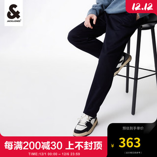 杰克·琼斯（JACK&JONES）冬季男士百搭简约时尚宽松显瘦通勤休闲裤子长裤223414005 墨蓝E37 165/72A/XSR