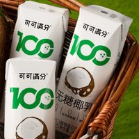 88VIP：coco100 可可满分 无糖零糖椰乳245ml*10瓶新鲜椰子汁椰奶