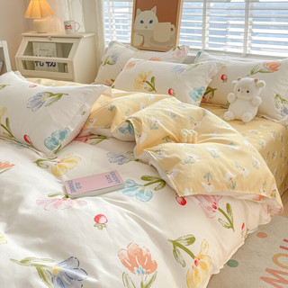 無印良品典雅花卉系列花型四件套被套床单枕套家居常备大气上档次CP 若蝶 1.2m床三件套（被套150*200cm）