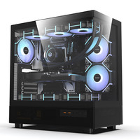 PADO 半岛铁盒 应龙360 ATX机箱 半侧透 黑色