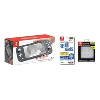 Nintendo 任天堂 Switch Lite 游戏主机 灰色 日版+专用液晶保护膜+专用卡片盒卡片口袋 白色
