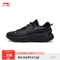 李宁（LI-NING）SOFTWARMFLEECE丨加绒保暖休闲鞋女鞋运动鞋子AGLT124 【加绒】黑色-2 38