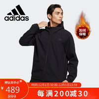 adidas 阿迪达斯 加绒休闲时尚潮流防风保暖舒适加绒外套HP1414 A/M