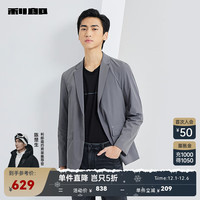利郎休闲西服男时尚休闲男休闲西服 深灰(23CDX112SA) 185/96A