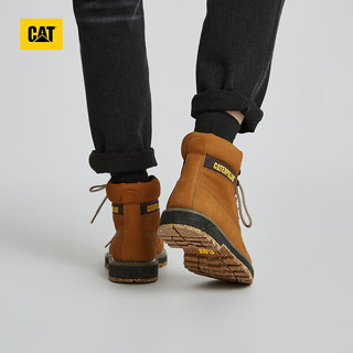 CAT 卡特彼勒 卡特男女同款环保皮革户外COLORADO工装靴低靴子 深棕 37