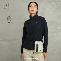 KOLON SPORT/可隆长袖 女子户外轻量透湿运动内搭休闲T恤 LKZT3WN226-BK 黑色 180/2XL