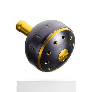 SHIMANO 禧玛诺 鱼线轮纯正零件 梦屋铝制圆型动力手柄旋钮黑金色