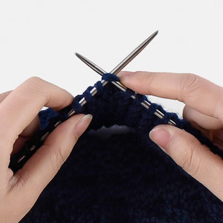 番易钢毛衣针直针织织工具打毛线针围巾全套装手工织针 36cm15号针1.7mm粗 4根