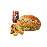 KFC 肯德基 【现烤饼皮】饼汉堡OK三件套(周一至周五可用) 到店券