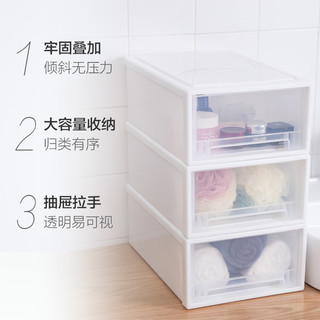 达福芮 DFR透明抽屉式收纳箱衣柜透明收纳盒塑料整理箱衣服储物柜子