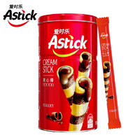 爱时乐（Astick） 夹心棒(注心饼干）休闲零食小吃蛋卷 巧克力味330g三罐