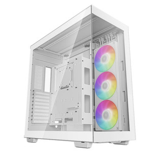 九州风神 CH780ATX海景房电脑白色机箱（预装三联一体风扇/支持420冷排/E-ATX/多IO接口）