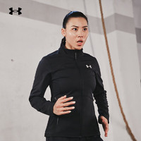 安德玛（UNDERARMOUR）秋冬ColdGear Infrared女子训练运动夹克1321442 黑色001 M