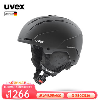 UVEX stance MIPS全地形滑雪头盔 德国优维斯男女单板双板亚洲版雪盔 stance-哑光黑 54-58cm