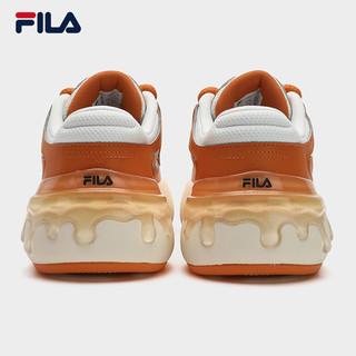 斐乐（FILA）女鞋CARROT摩登板鞋2024春季萝卜鞋休闲运动鞋 胡椒橙/白中白-OA 35.5