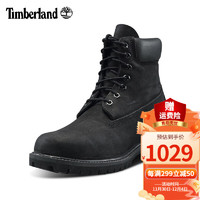 Timberland添柏岚马丁靴男鞋秋冬户外通勤踢不烂6寸防水工装靴10073 10073W/黑色 43.5码