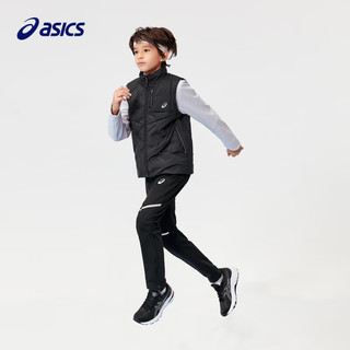 asics/亚瑟士童装羽绒服男女儿童保暖弹力羽绒马甲 001黑色 150cm