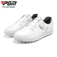 PGM高尔夫球鞋女士 旋扣款/鞋带款 防水超纤 防滑鞋钉golf运动鞋 XZ305-白色【旋扣】 38码