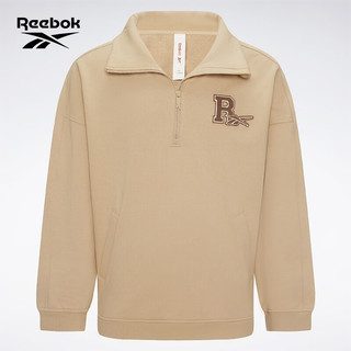 Reebok锐步男女同款针织半开襟套头衫卫衣 23FRC355UGK0 A/L