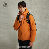 可隆 KOLON SPORT羽绒服 男子户外防泼水轻量防风透湿鹅绒服 LHDJ3WN169-AR 琥珀黄 180/XL