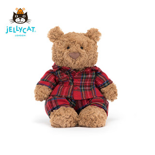 Jellycat 2023圣诞安睡巴塞罗熊 毛绒玩具玩偶公仔 安睡巴塞罗熊 H26 X W12 CM