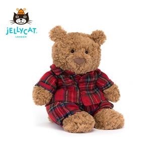 Jellycat 2023圣诞安睡巴塞罗熊 毛绒玩具玩偶公仔 安睡巴塞罗熊 H26 X W12 CM