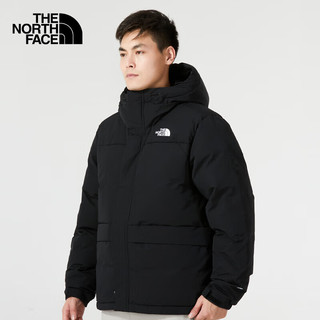 北面（The North Face）北面抗寒羽绒服男秋冬户外防风保暖面包服700蓬鹅绒夹克外套 JK3/黑色/拉链口袋 2XL