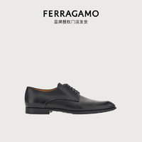 菲拉格慕（Ferragamo）【品牌授权门店发货】男士黑色双色德比鞋  0762619_3E _ 80