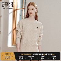                                                                                 Teenie Weenie小熊20圆领套头针织衫毛衣时尚休闲女装 燕麦色 160/S