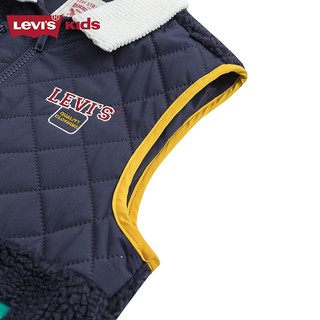 Levi's李维斯童装儿童棉马甲男童童趣撞色上衣 奥德赛灰 140/68(S)