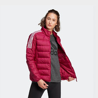 adidas 阿迪达斯 保暖羽绒服女冬季红色轻薄立领外套GH4597